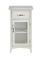 Cabinets Display Cabinet 16" X 13" X 30" White Classy Cabinet 9121 HomeRoots