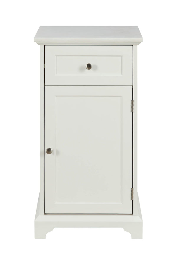 Cabinets Display Cabinet - 16" X 13" X 30" White Mdf Cabinet HomeRoots