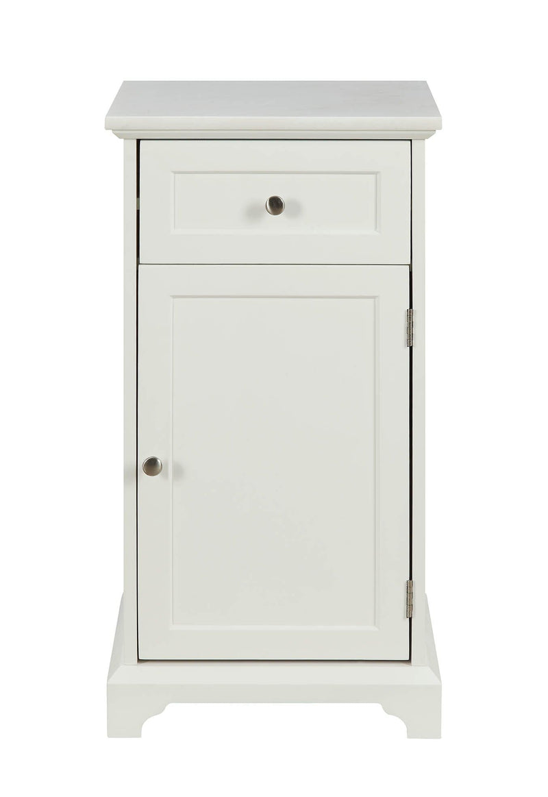 Cabinets Display Cabinet - 16" X 13" X 30" White Mdf Cabinet HomeRoots