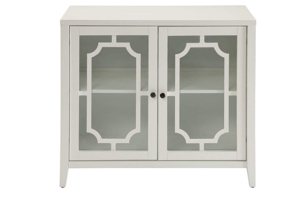 Cabinets Display Cabinet - 34" X 15'.4" X 30" White Mdf Cabinet HomeRoots