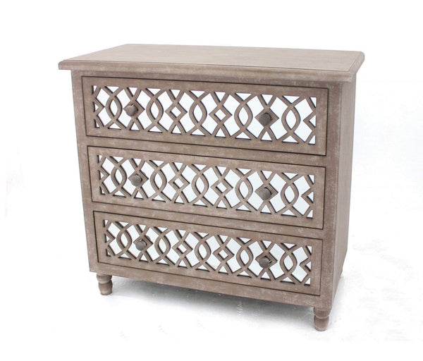 Cabinets Drawer Cabinet - 15.75" x 34" x 31.5" Brown, Country Cottage, 3 Drawers - Cabinet HomeRoots