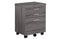 Cabinets Drawer Cabinet - 17'.75" x 18'.25" x 25'.25" Dark Taupe, Black, Particle Board, 3 Drawers - Filing Cabinet HomeRoots