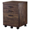 Cabinets Drawer Cabinet - 25.25" Particle Board and MDF Filing Cabinet with 3 Drawers HomeRoots