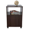Cabinets Filing Cabinets - 23" Espresso Melamine and Engineered Wood File Cabinet with a Drawer HomeRoots