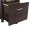 Cabinets Filing Cabinets - 23" Espresso Melamine and Engineered Wood File Cabinet with a Drawer HomeRoots