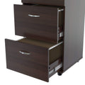 Cabinets Filing Cabinets - 52" Espresso Melamine and Engineered Wood File Cabinet with 4 Drawers HomeRoots