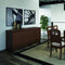Cabinets Filing Cabinets - 62.99" Nut Brown Buffet Cabinet with 6 Shelves HomeRoots