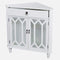 Cabinets Glass Door Cabinet - 31" X 17" X 32" Antique White MDF, Wood, Clear Glass Corner Cabinet with a Drawer and Doors HomeRoots