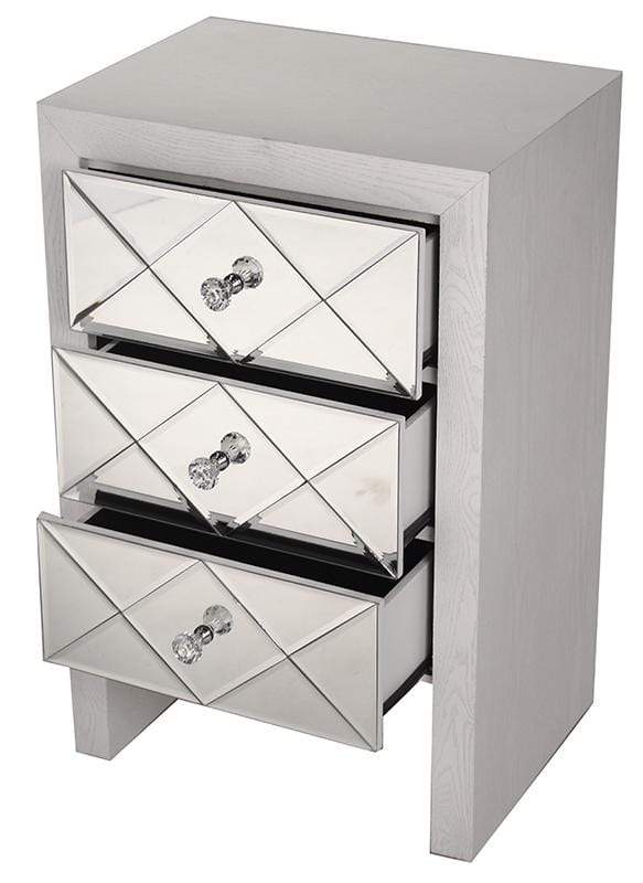 Cabinets Ikea Cabinets - 17'.7" X 13" X 28" Antique White MDF, Wood, Mirrored Glass Accent Cabinet with Mirrored Glass Drawers HomeRoots