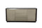 Cabinets Kitchen Buffet Cabinet - 33" Oak and Grey Gloss Veneer and MDF Buffet HomeRoots