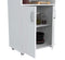 Cabinets Kitchen Cabinets - 34.7" White Melamine and Engineered Wood Microwave Cabinet HomeRoots