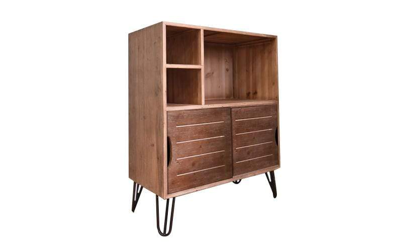 Cabinets Storage Cabinets - 16" x 31" x 39" Brown, Wood, Cabinet/Storage HomeRoots