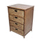 Cabinets Storage Cabinets - 22'.5" X 18'.5" X 32" Brown Bamboo Storage Cabinet with Baskets HomeRoots
