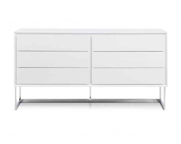 Cabinets White Buffet Cabinet - 60" X 20" X 32" White Stainless Steel Buffet HomeRoots