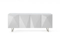 Cabinets White Buffet Cabinet - 79" X 18" X 32" finish. Metal Buffet HomeRoots