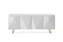 Cabinets White Buffet Cabinet - 79" X 18" X 32" finish. Metal Buffet HomeRoots