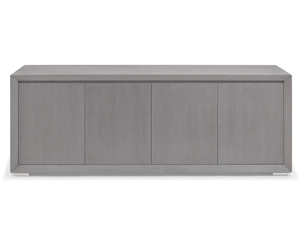 Cabinets White Buffet Cabinet - 80" X 19.5" X 32" White Stainless Steel Buffet HomeRoots