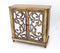 Cabinets Wooden Cabinet - 16" x 38" x 38.25" Gold, Vintage, Mirrored, Wood - Cabinet HomeRoots