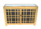 Cabinets Wooden Cabinet - 16" x 48" x 32" Gold, Rustic Lattice, Wood - Cabinet HomeRoots