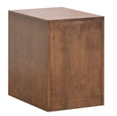 Cabinets Wooden Cabinet - 17" X 22" X 24" Cappuccino Wood Rolling Door Cabinet HomeRoots