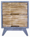 Cabinets Wooden Cabinet - 20" X 25" X 31" Gray W/ Distressed Wood MDF, Wood Accent Cabinet with Drawers HomeRoots