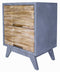 Cabinets Wooden Cabinet - 20" X 25" X 31" Gray W/ Distressed Wood MDF, Wood Accent Cabinet with Drawers HomeRoots