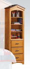 Cabinets Wooden Cabinet - 24" X 14" X 78" Rustic Oak Bookcase Cabinet HomeRoots
