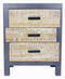 Cabinets Wooden Cabinet - 26" X 20" X 33" Gray W/ Distressed Wood MDF, Wood, Iron Accent Cabinet with Drawers HomeRoots