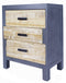Cabinets Wooden Cabinet - 26" X 20" X 33" Gray W/ Distressed Wood MDF, Wood, Iron Accent Cabinet with Drawers HomeRoots