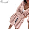 Cable Knit dDesign Sleeves cardigan-grey-One Size-JadeMoghul Inc.