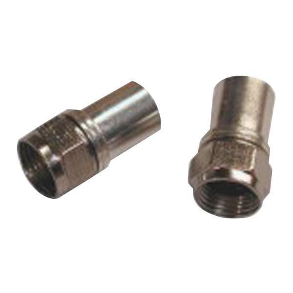 Cables, Connectors & Accessories Radial Compression RG6 Connectors with O-Ring, 100 pk Petra Industries