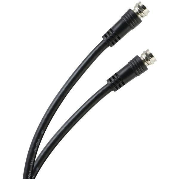 Cables, Connectors & Accessories RG6 Coaxial Cable, 15ft (Black) Petra Industries