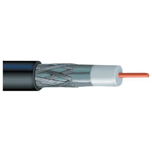 Cables, Connectors & Accessories RG6 Solid Copper Coaxial Cable, 1,000ft (Black) Petra Industries