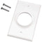 Cables, Connectors & Accessories Single-Gang Wireport(TM) Wall Plate (White) Petra Industries