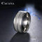 CACANA Stainless Steel Rings For Women Double Path Fashion Jewelry Wholesale NO.R21-7-Silver-JadeMoghul Inc.