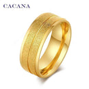 CACANA Stainless Steel Rings For Women Double Path Fashion Jewelry Wholesale NO.R21-7-Silver-JadeMoghul Inc.