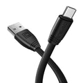 CAFELE Flat Type C USB Cable Charging Phone Cable for Samsung Huawei Xiaomi Oneplus Phone Type C Port Durable Mobile Phone Cable-China-Black-50CM-JadeMoghul Inc.
