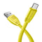 CAFELE Flat Type C USB Cable Charging Phone Cable for Samsung Huawei Xiaomi Oneplus Phone Type C Port Durable Mobile Phone Cable-China-Yellow-50CM-JadeMoghul Inc.