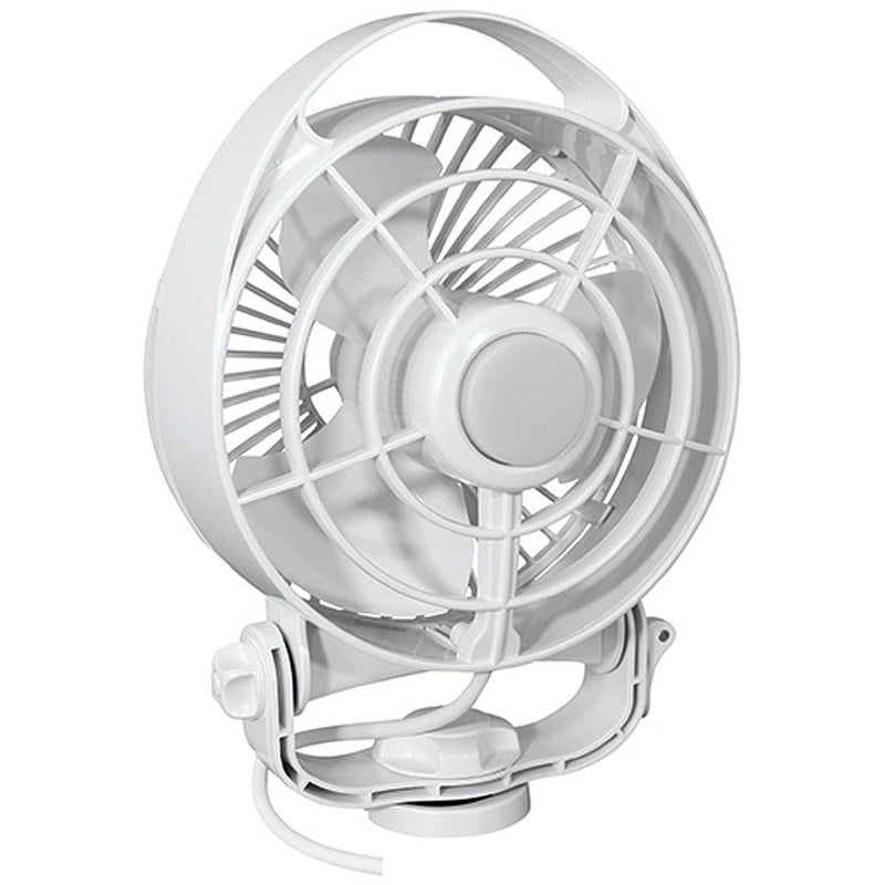 Caframo Maestro 12V 3-Speed 6" Marine Fan w-LED Light - White [7482CAWBX]-Fans-JadeMoghul Inc.