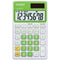 Calculators, Label Printers & Accessories Solar Wallet Calculator with 8-Digit Display (Green) Petra Industries