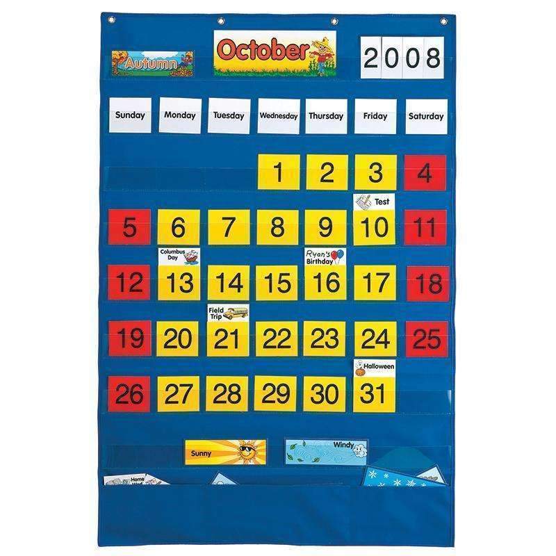 CALENDAR POCKET CHART-Learning Materials-JadeMoghul Inc.