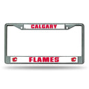 License Plate Frames Calgary Flames Chrome Frame