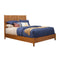 California King Panel Bed Of Mahogany Wood, Acorn-Panel Beds-Brown-Mahogany Solids & Okoume Veneer-JadeMoghul Inc.