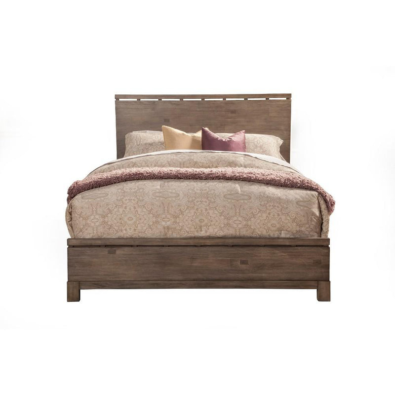 California King Size Panel Bed In Mahogany Wood, Brown-Panel Beds-Brown-Plantation Mahogany Solids & Okoume Veneer-JadeMoghul Inc.