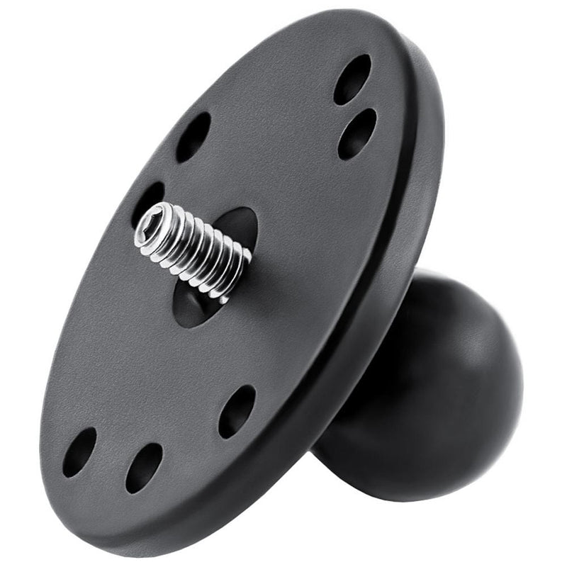 Camera Mounts RAM Mount 2.5" Round Base w/1" Ball and 1/4"-20 Threaded Male Post [RAM-B-202AU] RAM Mounting Systems
