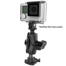 Camera Mounts RAM Mount RAM 1" Ball Adapter for GoPro Bases with Short Arm and Action Camera Adapter [RAP-B-GOP2-A-GOP1U] RAM Mounting Systems