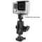 Camera Mounts RAM Mount RAM 1" Ball Adapter for GoPro Bases with Short Arm and Action Camera Adapter [RAP-B-GOP2-A-GOP1U] RAM Mounting Systems