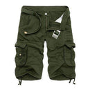 Camouflage Camo Cargo Shorts Men 2017 New Mens Casual Shorts Male Loose Work Shorts Man Military Short Pants Plus Size 29-44-Army Green-29-JadeMoghul Inc.
