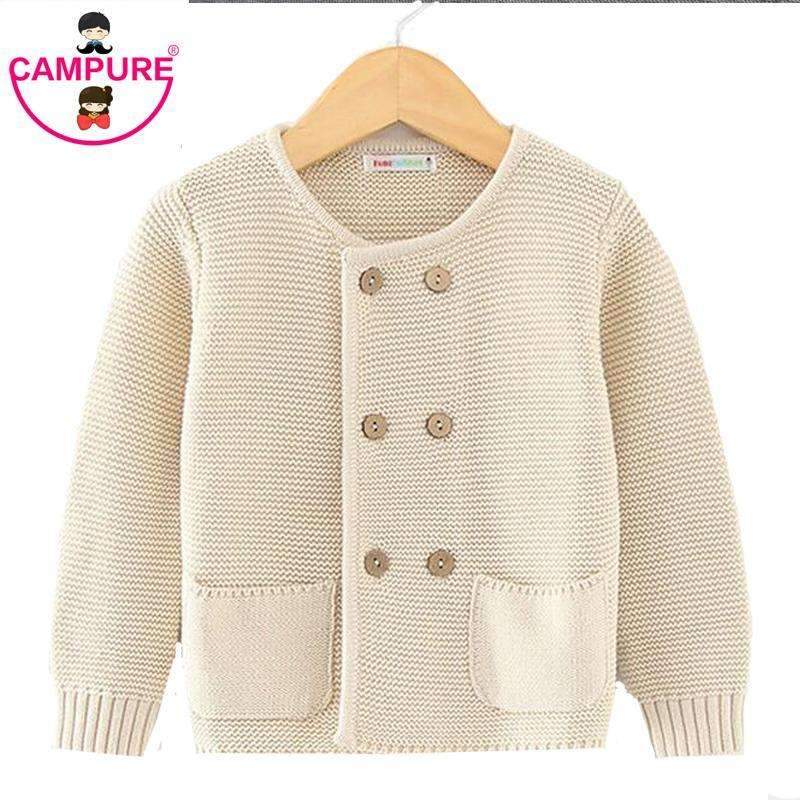 Campure Baby Boys Girl Knitted Sweater New 2017 Boys Sweaters Clothing Autumn Baby Wear Brand Kids Boy Winter Cardigan Sweaters-Beige-12M-JadeMoghul Inc.