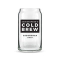 Can Shaped Glass Personalized - Cold Brew Print Harvest Gold (Pack of 1)-Personalized Gifts for Women-Black-JadeMoghul Inc.